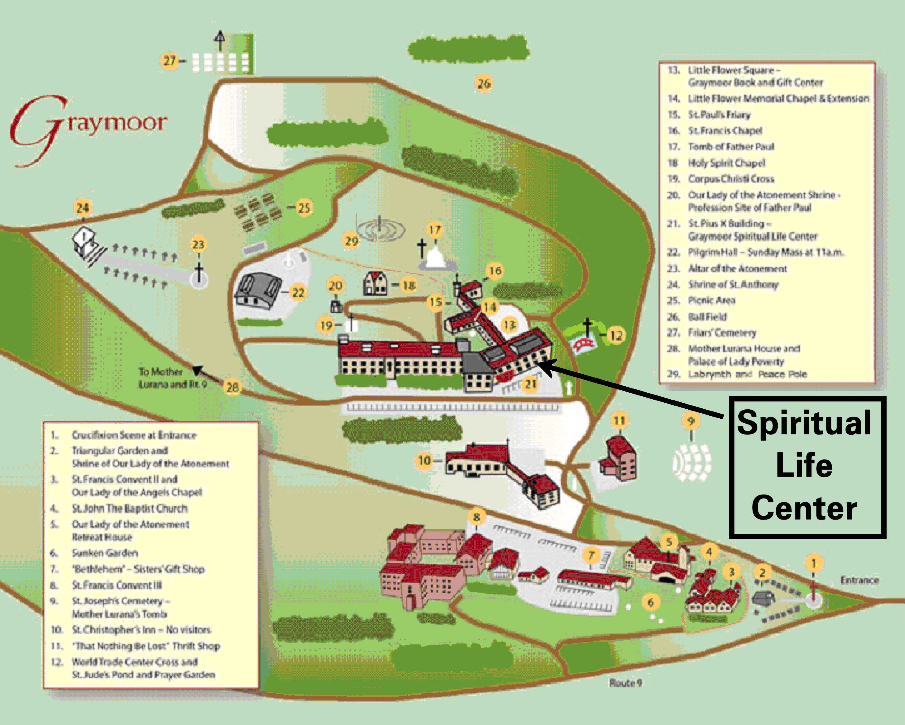 graymoor driving map